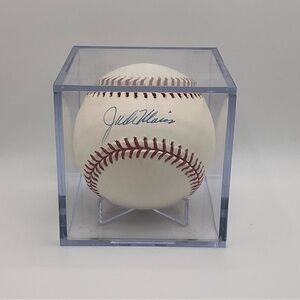 Jack Morris Autographed Baseball w/ Display Case - Tigers, Twins, Blue Jays
